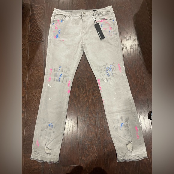 Rockstar Original Men Kodak Painter StackedJean Gray RSM205 Size 42 NEW